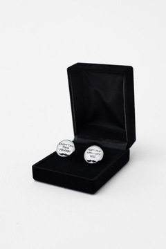 Запонки папе в футляре, подарок на свадьбу, тестю