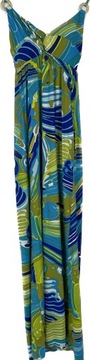 Sukienka kąpielowa maxi Trina Turk nylon USA r. XS