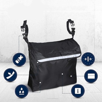 РЮКЗАК ДЛЯ КОЛЯСКИ, ЧЕРНАЯ МНОГОФУНКЦИОНАЛЬНАЯ СУМКА ДЛЯ ХРАНЕНИЯ