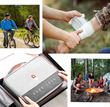 Набор из 2-х медицинских аптечек, лекарств для домашнего путешествия.