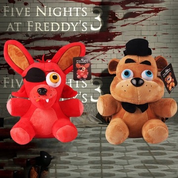 ПЛЮШЕВАЯ ИГРУШКА-МАСКОТ FNAF Бонни Фокси Чика 25 СМ