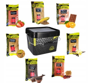 Zestaw zanęt Optima MIX 7kg + WIADRO MIKADO 10L