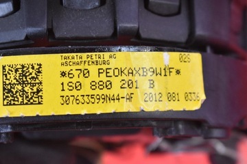 AIRBAG ULOŽENÍ VZDUCHOVÁ ŘIDIČE 1S0880201B VW UP 11-20