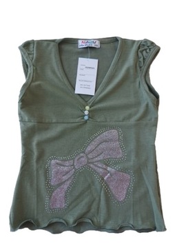 BLUZECZKA BLUZKA r. 110 ELEGANCKA okazje -60%