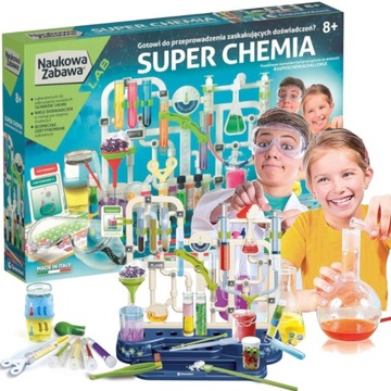 SUPER CHEMIA ZESTAW NAUKOWA ZABAWA CLEMENTONI