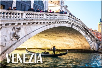 WŁOCHY WENECJA CANAL GRANDE GONDOLE MOST MAGNES MAGNESY NA LODÓWKĘ 10