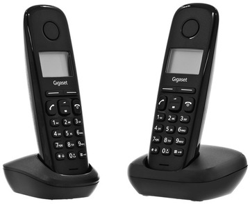 GIGASET A170 Duo Черный телефон с двумя трубками