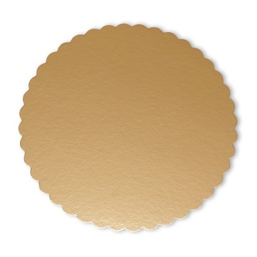 PODKŁADKA OKRĄGŁA ZŁOTA POD TORT 30 CM