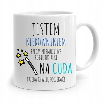 KUBEK PREZENT DLA KIEROWNIKA NIEMOŻLIWE OD RĘKI z Nadrukiem ze Zdjęciem