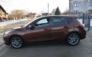 Mazda 3 II Hatchback Facelifting 1.6 MZR 105KM 2012 Mazda 3 1.6B 114 TYS KM Navi Brazowy Metalik 2 KPL KOL Sprowadzony, zdjęcie 12