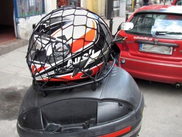 БАГАЖНАЯ СЕТКА ДЛЯ МОТОЦИКЛА, ШЛЕМА, МОТОЦИКЛА - 6 КРЮЧКОВ