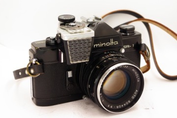 MINOLTA SR-1+ MINOLTA AUTO ROKKOR-PF 55 мм 1:1,8 ОЧЕНЬ ХОРОШО