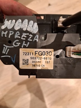 IMPREZA III GH PANEL VENTILACE KLIMATIZACE 72311FG030