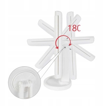 Зеркало для макияжа, косметическое зеркало со светодиодной подсветкой, 3-кратное увеличение!