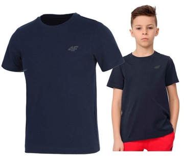 4F CHŁOPIĘCA KOSZULKA T-SHIRT BAWEŁNA / 134