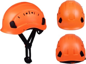 Защитный шлем с защитным шлемом вентилируется оранжевым пояс