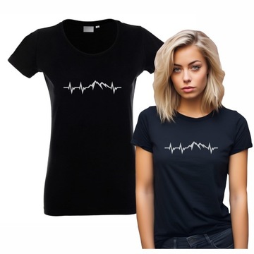 KOSZULKA DAMSKA T-SHIRT GÓRY EKG TREKKING WSPINACZKA SPACER PO GÓRACH