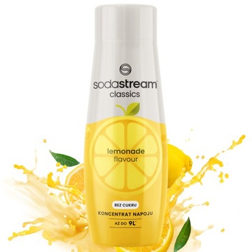 KONCENTRAT SYROP DOMOWA LEMONIADA ZERO bez cukru 440ML, SODASTREAM