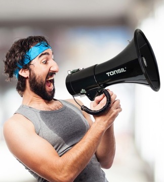 Megaphone Tuba Tomondil te 24/20 mp3 USB SD -запись Siren Retace 30w + ремень