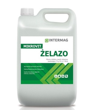 Mikrovit żelazo 5L Intermag nawóz dolistny
