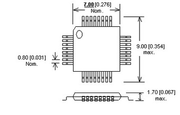 Adapter TQFP32-PDIP32 ZIF 1:1 TL866/T48/T56 Xeltek