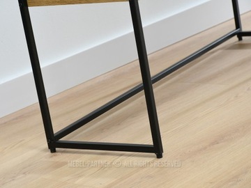 Ввременная консоль зала с ящиком и полкой нора XL Black Oak