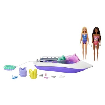 BARBIE HHG60 ZESTAW FILMOWY 2 LALKI ŁÓDŹ AKCESORIA