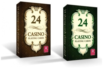KARTY do gry CASINO 24 karty w displayu CARTAMUNDI CZYTELNE OZNACZENIA