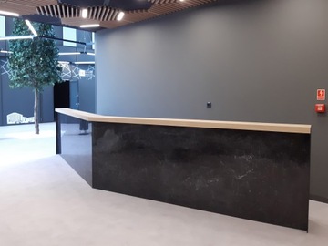 Стойка ресепшн R118, светодиод из спеченного кварца, 600 см