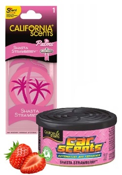 CALIFORNIA CAR SCENTS ZAPACH SHASTA STRAWBERRY MIX