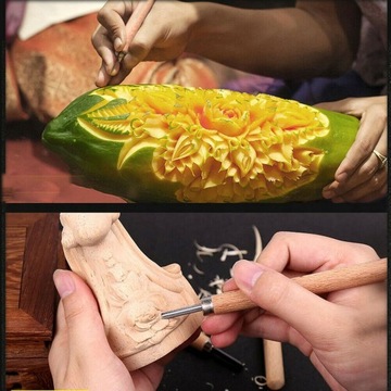 НАБОР ДОЛОТО ДЛЯ РЕЗЬБЫ МОДЕЛИРОВАНИЯ ИЗ 12 ШТ.