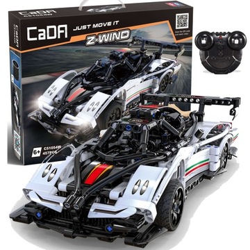 CADA KLOCKI TECHNIC AUTO WYŚCIGOWE ZDALNIE STEROWANE 457 EL. + LED
