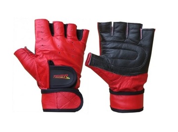 КОЖАНЫЕ перчатки для тренировок GYM, размер S