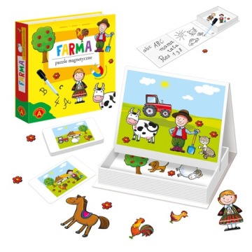 Puzzle magnetyczne - Farma ALEX