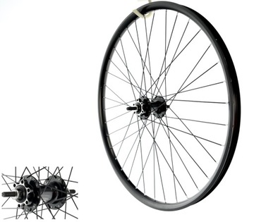 KOŁO 26 PRZÓD STARS RIMS DIRT ŁOŻYSKA DISC BLACK