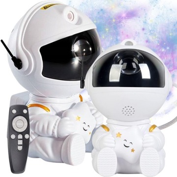 PROJEKTOR GWIAZD ASTRONAUTA DLA DZIECI RZUTNIK LAMPKA NOCNA GALAXY PILOT