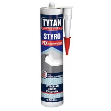 KLEJ MONTAŻOWY DO STYROPIANU 290ML BIAŁY MOCNY