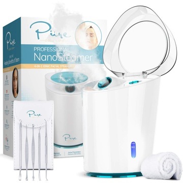Profesjonalny parowiec do twarzy Nawilżacz 4w1 Nano Steamer do twarzy