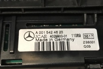 DISPLEJ ČIDEL PARKOVÁNÍ MERCEDES-BENZ C COUPE (C204) A0015424623