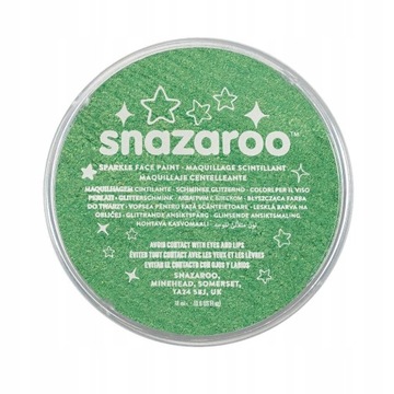 Snazaroo Farba do ciała 18 ml Sparkle: Pale Green