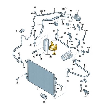 DRŽÁK SUŠIČE KLIMATIZACE SEAT AUDI