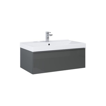 Elita Look Szafka 80 1S antracyt połysk ELITA 167080