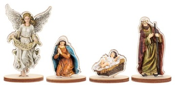 ФИГУРКИ ДЛЯ РОЖДЕСТВЕНСКОЙ НИТЧИ, НАБОР ИЗ 4 ПЕРСОНАЖЕЙ ДЛЯ STABLE V2 S