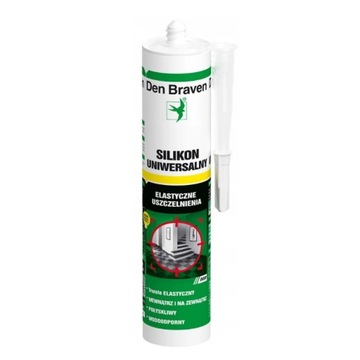 Silikon Den Braven biały uniwersalny 1001U 280 ml