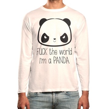 KOSZULKA LONG FUCK THE WORLD I AM PANDA