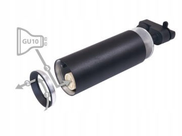 Прожектор + направляющая Потолочная направляющая 2 м + 7 точечных ламп GU10 ДЛИННЫЙ КОМПЛЕКТ