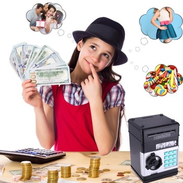 СЕЙФ ДЛЯ МОНЕТ БАНКНОТЫ + ПИН-код