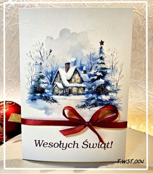 Рождественские открытки новой компании Рождество с логотипом ленты с логотипом ленты
