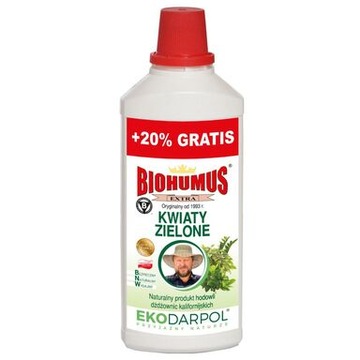 BIOHUMUS EXTRA KWIATY ZIELONE 1L + 20% GRATIS