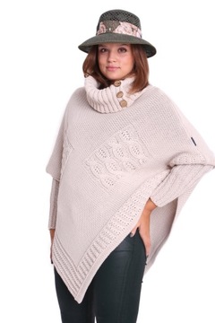 PASMANTEX MOENA PONCZO SWETER PONCHO GOLF RĘKAWKI